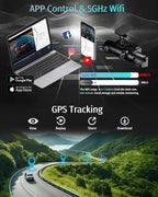 Neideso 5 Channel 360° Dash Cam Front and Rear, 2.7K + 4*1080P, STARVIS 2 Sensor, AI Driver Fatigue Alert, 5GHz WiFi GPS Car Dash Camera, HDR Night Vision, Free 128GB Card, 24H Parking Mode, N900Ultra