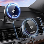 for MagSafe Car Mount Charger, Car Charger Qi2,15W Wireless Car Charger, Rapid Cooling Drop, Compatible with Magsafe Charger Car, Air Vent Dashboard Phone Holder Mount for iPhone 16 15 14 13 12 Series