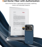 BENKS for iPhone 17 Pro Max Case, Compatible with Magsafe, ArmorGrid ArmorAir Ultra Slim & Lightweight Minimalist Case Built with Dupont Kevlar, Azure Blue