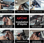 4K Dash Cam for 2024 2025 2026 Toyota Grand Highlander XLE Limited Platinum (AS10),OEM-Style,UHD 2160P Video, Built-in WiFi & APP, Loop-Recording,G-Sensor,Plug & Play,64GB Card
