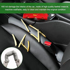 2 PCS Leather Car Seat Gap Filler, Auto Seat Blocker Organizer Fill The Gap Between Seat and Console, Universal Gap Filler Plug Stop Things from Dropping for Car SUV Truck (Gray)