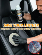 Kingvo Ceramic Spray Coating for Cars, Car Leather Conditioner Automotive Clear Coat Detail Spray Polishing Kit Leather Care Products