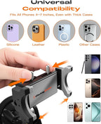 chubbycable ChubbyGrip Car Phone Holder 360° Adjustable Cell Phone Car Mount Ultra-Durable Metal Car Phone Mount for Windshield, Suction Cup Phone Mount for iPhone Samsung All Smartphone, Clamp
