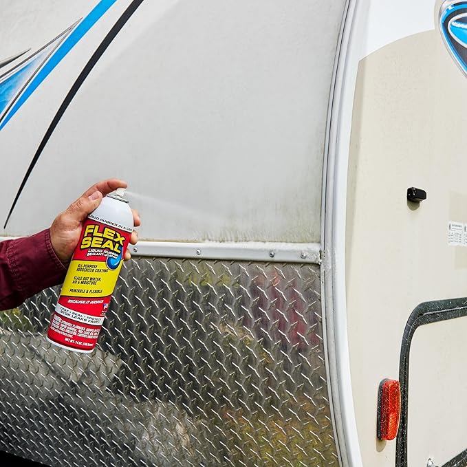 Liquid Rubber Spray Sealant Coating - White, 14 oz