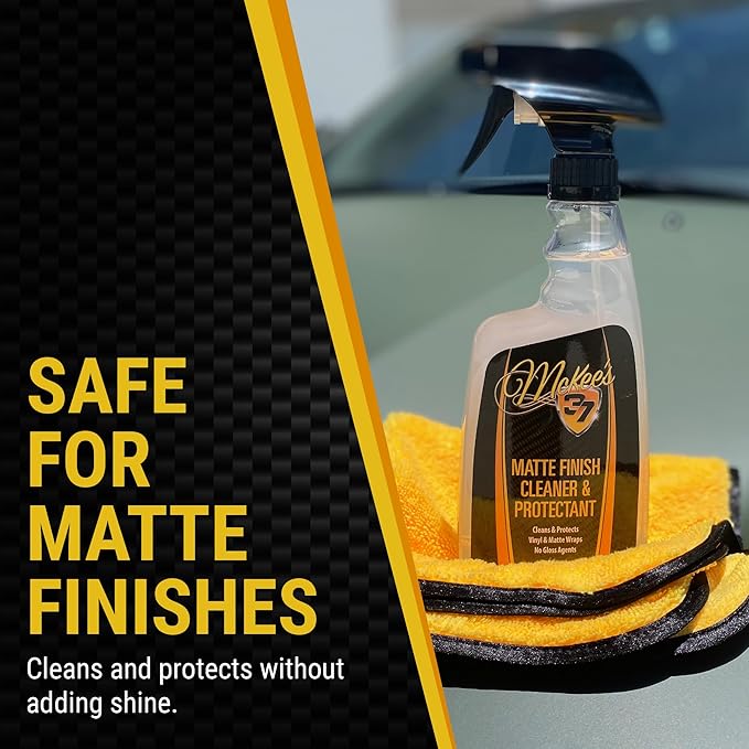 McKee's 37 - Matte Finish Care Kit - Matte Car Wash Soap Kit w/ Auto Wash, Cleaner & Protectant, 3 Microfiber Towels & Wash Mitt