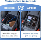 TOPINSTALL 2025+ Upgraded Tray Compatible with Ford Bronco 2025 2026 4-Door Automatic Transmission, Full Size Bronco Console Organizer (NOT for Manual & 2-Door & Sport Model)