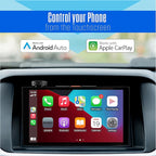 JENSEN J5UP10 10.1-inch Top Mount Tactile Control Certified Wireless Apple Carplay Android Auto Car Stereo | Single & Double DIN Touchscreen | IllumiNITE Light Ring & Buttons | Front/Rear Camera Input
