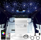 CHINLY Starlight Headliner Kit,550pcs*0.03in*13.1ft Star Light Headliner Kit,Twinkle Star Lights for Car,RGBW+APP+Remote Fiber Optic Lights Star Headliner Kit,Car Star Lights for Ceiling Car,Theater