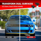 CCS Multi Surface Cleaner - Bug Remover for Motorcycles, Cars, Trucks, RVs, Boats - Polymer Chain Clear Coat Ceramic Alternative - Top Coat Shine and Protection Technology (CCS Pro Pack)