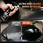 18.6oz Car Coating Spray 6-in-1 Ceramic Paint Sealant Car Wax,Gloss Shine, Extremely Hydrophobic Nano Ceramic Coating, Quick Spray & Wipe Protect Paint, Glass, Wheels, and Trim ﻿ (Pack of 2)