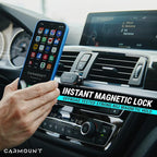 CARMOUNT F1 Dashboard Car Mount (2-Pack) | Magnetic Phone Holder for Car, Ultra Strong 8X N52 Magnets, 360° Rotation, Universal Dash Mount for All Phones and Tablets | Car Mount Magnet for iPad