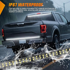 Nilight 48 Inch Truck Tailgate Strobe Light Strip Tail Emergency Bar Rear Window Warning Lamp Ultra-Bright Double Row 288 LED for Pickup Trailers Construction Vehicles Car SUV, White