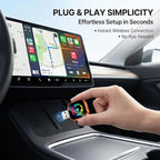 2026 Wireless CarPlay Adapter, Upgraded Wired to Wireless, Supports CarPlay & Android Auto, Plug and Play, Fast Auto Reconnect, Stable Contrl, Zero Lag, Heat Dissipation, Noiseless Car Use