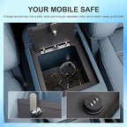 SZYANG Center Console Safe Organizer Compatible with 2022-2025 Ford Maverick Lock Box Console Safe Vault Replacement for 2022-2025 Ford Maverick Accessories