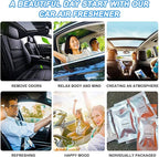 24 Pack Cinnamon & Jasmine Car Air Freshener Refills, Car Air Vent Clip Freshener Replacement Pads, Solid Fragrance Scent Refill Tablets