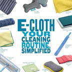 E-Cloth Windshield Haze Eraser - Interior Windshield & Car Window Cleaner Tool, Keeps Mirrors Clean, Spot Washes Inside Glass, Car Cleaning Supplies, Microfiber Sponge, Streak Free Finish - 2 Pack