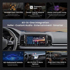ATOTOZONE 7-Inch Android Double-DIN Car Stereo,AI Agent,7.1.2 Surround Stage,4V RCA, 4G LTE, 8G+128G In-Dash Navi,Optical SPDIF Output,HDMI Input, ADS Protocol,Wireless CarPlay & Android Auto,X10G2B7E
