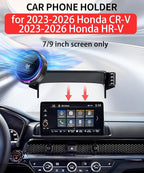 Qi2.2 25W Magnetic Car Mount Charger for Honda HR-V HRV 2023-2026 / CR-V CRV 2023 2024 2025 2026 Accessories, for Fast Charging Cell Phone Holder 7/9 Inch Screen Fixed Clip with Cooling Fan