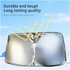 Graphene Car Sun Shade for Peugeot 5008 2009–2026, Blocks UV Rays, Actively Dissipates Heat, Odorless and Easy to Fold Grey_L