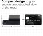 SYLVANIA - Roadsight Stealth Dash Camera - 140 Degree View, HD 1440p, 16GB SD Memory Card Included, Loop Recording, G-Sensor, Screenless, Parking Mode, GPS, Mobile App, Taxi, Truck, Car
