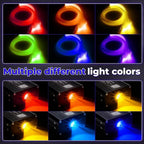 Headliner Star Light Kit, Star Light Headliner Kit, 600pcs 0.03in 9.8ft Ceiling Fiber Optic APP RGBW Remote Contro Fiber Lights for Home Theater
