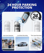 VIOFO Dash Cam A119 V3 2K 2560x1440P Quad HD+ 60FPS Front Car Dash Camera, 5MP STARVIS Sensor, 140-Degree Wide Angle, GPS Included, Buffered Parking Mode, True HDR, Motion Detection, Time Lapse