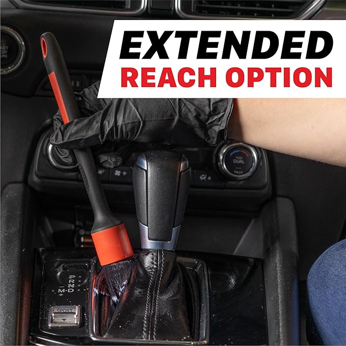 Maxshine Universal Ultra Soft ESS Detailing Brush Combo (2-Piece Set) – Ultra Soft Bristles, Non-Slip Handle, Chemical Resistant – Ever So Soft Precision Cleaning for Auto Interior & Exterior