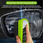 Automotive Oil Film Cleaning Brush, Car Glass Oil Film Cleaner Brush, Repellent Film for car Windows, Improves Clarity and Visibility,Universal Clear Windshield Cleaner Wipe Board (2 Pcs)