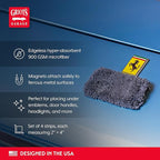 Griot's Garage PFM Trickle Trap, Hyper-Absorbent Car Drying Pads, Prevents Water Spots and Etching, Machine Washable, 2’ x 4”, Set of 4