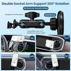 Kaishengyuan Wireless Charger Magnetic Vent Phone Mount Compatible with Tacoma 2016-2023 and 2014-2021 Toyota Tundra, 3rd Gen Tacoma Cell Phone Cradles with 20x Super Strong Magnet Phone Holder
