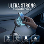 Phone Holders for Your Car, Car Phone Holder, MagSafe Car Mount, Phone Mount for Car Magnetic with Suction Cup, 360° Adjustable Hands Free Holder for iPhone & Android