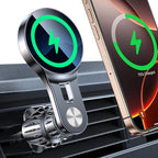for 15W Magsafe Car Mount Charger【Long Arm】 Magnetic Wireless Car Charger Magsafe Charger Car Accessories Mag Safe Car Mount Holder Vent Magsafe Car Charger Mount for iPhone 16 Pro Max 15 14 13 Plus