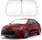 EcoNour Windshield Sunshade Compatible for Toyota Corolla 2020-2024 2025 2026 L, LE, XLE, SE, XSE, Nightshade/Apex Edition (Not for Corolla Cross) Sun Visor for Front Window Cover, Car Accessories
