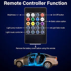Car Led Lights Interior, Interior Car Lights with USB Adapter, 5V LED Strip Light with Smart APP Remote Control, Sync Music, Color Change Cars Light for Inside, Cars Accessories for Women Men