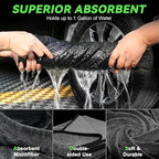 2-Pack Microfiber Towels for Cars 36"x24", Extra Large Ultra Absorbent Car Wash Drying Towels Detailing Supplies for SUVs and Trucks, No Streaks, Spots or Scratches