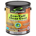 Eco-Tuff Finish Polyurethane Clear Coat — UV Resistant & Non-Toxic Wood Sealer — Clear Protective Water Based Sealant for Concrete Surface, Wood Floor, Cabinet, Countertop,Furniture — 1 Gallon — Satin