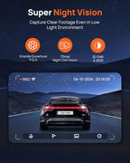 70mai Dash Cam M310, Dash Camera for Cars 1296P QHD, Smart Dash Cam Front Built in WiFi, 130° Wide-Angle FOV, WDR, Night Vision, iOS/Android Mobile App, Loop Recording, Parking Monitor, Time-Lapse