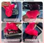 2-Pack Car Cleaning Gels Car Interior Cleaner Putty Slime Auto Detailing Tools Universal Dust Removal Cleaning Kit for Car Accessories Vents 3C Office Scented Red
