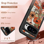 for Google Pixel 9 Pro XL Case - Compatible with MagSafe Women Cute Girls Magnetic Protective Cover Girly Kawaii Mushroom Design Heavy Duty Shockproof Phone Case for Pixel 9 Pro XL 6.8"