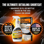 Evo Dyne Bug Remover for Car Detailing (32 fl oz Per Bottle), Made in the USA - Car Interior Cleaner Removes Tar, Droppings, Guts, Dirt, Grease | Ultimate Tree Sap Remover
