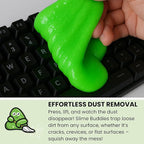 Slime Buddies Car Cleaning Gel Putty - 3 Pack Apple Scented Interior Detailing Tool for Cup Holder, Air Vent & Keyboard - Reusable Auto Detailing Accessories - Dust Remover Goop - Gifts for Men Women