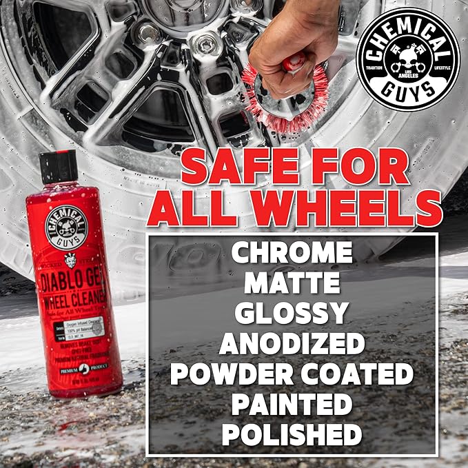 Chemical Guys CLD_997 Diablo Gel Concentrated Sprayable Wheel, Tire & Rim Cleaner, 1 Gal. with 16 oz. Spray Bottle (2 Item Bundle)