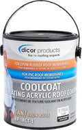 Dicor RP-IRCT-1 CoolCoat Insulating EPDM Roof Coating - Tan, 1 Gallon Can