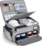 LOINTET Golf Trunk Organizer, Waterproof Car Golf Locker with Separate Ventilated Compartment for 2 Pair Shoes, Golf Storage for Balls, Tees, Cap, Clothes, Gloves, Accessories, Gifts for Men, Women