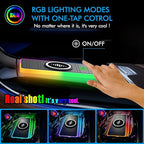 Magnetic Wireless Car Charger Pad, LANSEMKU RGB 15W Wireless Car Charging Pad for Magsafe Wireless Charger for Car iPhone17 16 15 14 13 12 11 Pro Max