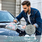 Grayish Blush Abstract Car Wash Mit Scratch Free Wash Mitten For Cars Car Hand Wash Detailing Sponge