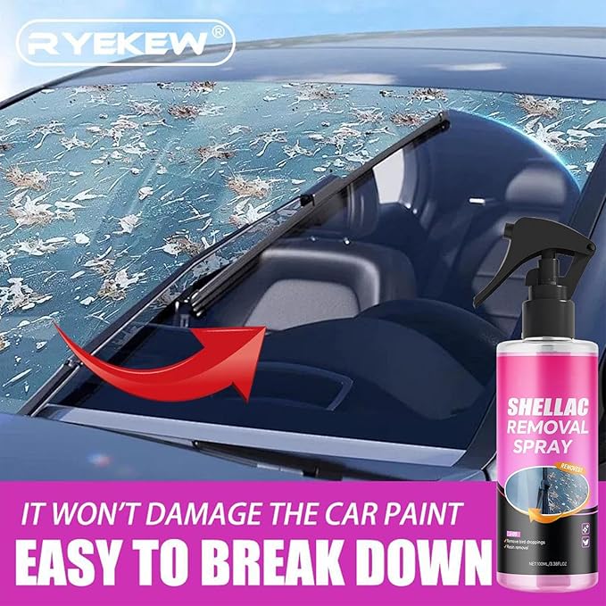 Car Cleaning Spray, 100ml All-Purpose Exterior Degreaser, Car Tar Remover Accessory for Truck Automotive Sedan Pickup Motorcycles, Removes Water Spot Bird Poop Resin Grease