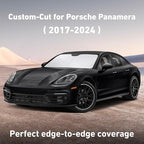 EcoNour Windshield Sunshade Compatible for Porsche Panamera 2017-2022 2023 2024, Sun Visor for Front Windshield & Window Sun Shade Cover, UV Heat Blocker & Protector, Car Accessories