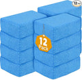 12-Pack Car Wash Sponge Non-Scratch, Microfiber Wax Applicator Pads, Ceramic Coating Foam Scrub Pads, Car Detailing Supplies for Cleaning, Waxing, Sealant & Conditioner Application
