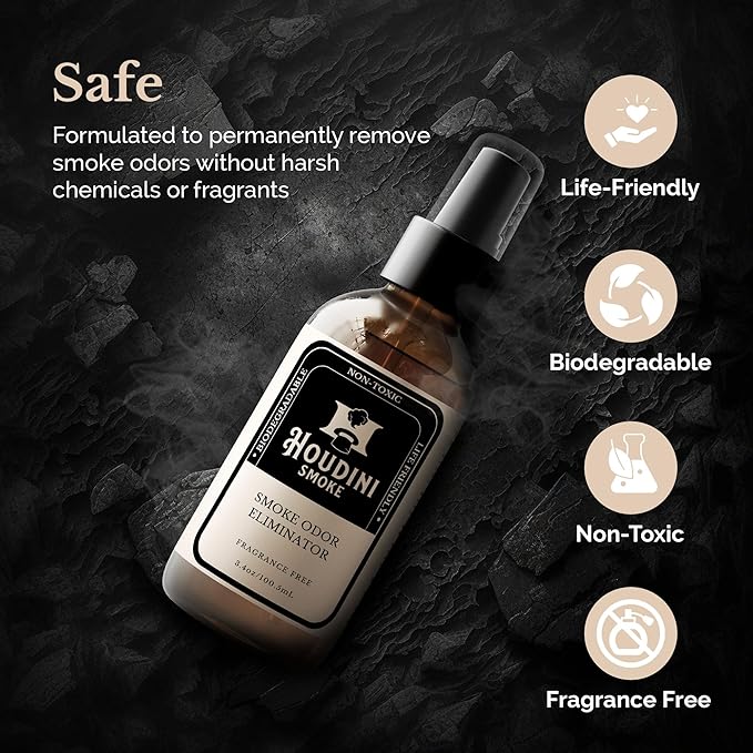 Smoke Odor Eliminator for Home and Car – Powerful Odor Neutralizer, Room Freshener, Car Odor Remover, Odor Absorber for Smoke, Long-Lasting Room Odor Control and Air Freshening Solution